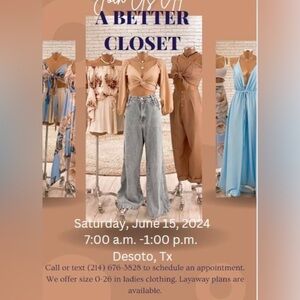 Clothing event in DeSoto, Texas